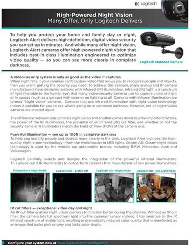 Alt view image 7 of 8 - Logitech 961-000385 RJ45 Alert 700n Indoor Add-On Camera with Night Vision