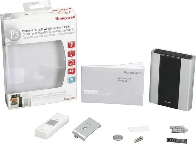 Alt view image 5 of 6 - Honeywell RCWL300A1006/N P3-Premium Portable Wireless Door Chime and Push Button