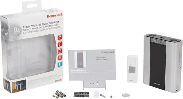 Alt view image 9 of 9 - Honeywell RCWL330A1000/N P4-Premium Portable Wireless Door Chime and Push Button