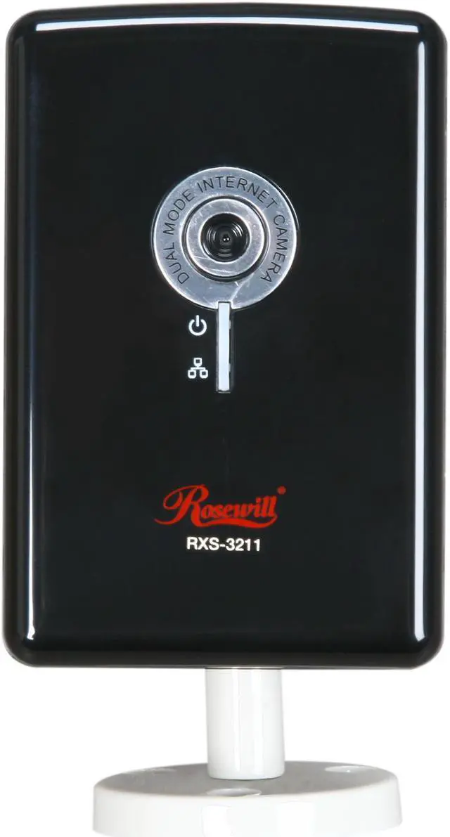Alt view image 2 of 5 - Rosewill RXS-3211 640 x 480 (VGA, QVGA, QQVGA) MAX Resolution RJ45 10/100Mbps MPEG4 and MJPEG IP Network Camera