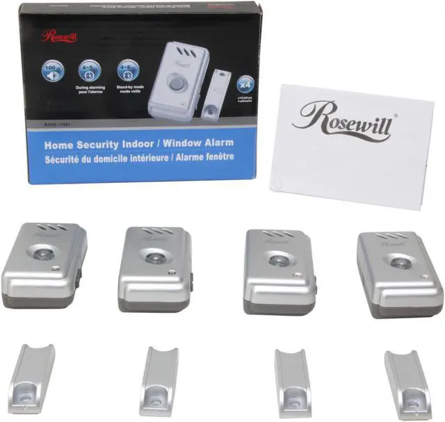 Alt view image 8 of 8 - Rosewill RSHS-11001 Home Security Indoor / Window Alarm – 4PCS/Pack