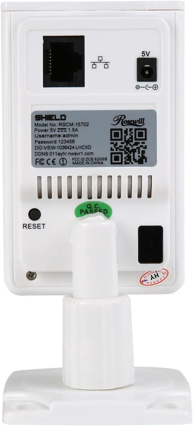 Alt view image 4 of 6 - SHIELDeye RSCM-15702 1280 x 720 MAX Resolution RJ45 / Wireless Surveillance Camera