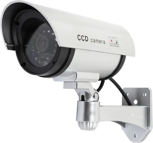 Main image of Rosewill Dummy / Fake Surveillance Security CCTV Camera Indoor Outdoor, with One LED Light & Warning Security Alert Sticker