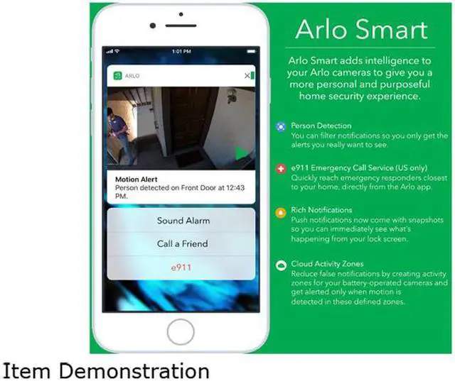 Alt view image 6 of 5 - Arlo Q - 1080p HD Wi-Fi Security Camera with 2 Way Audio with Free Arlo Basic 7-Day Cloud Storage Recording - VMC3040-100NAS