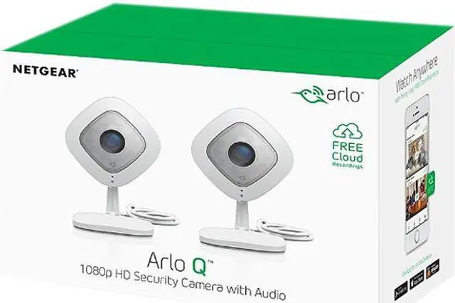 Alt view image 4 of 4 - Netgear Arlo Q (2 Pack) 1080p HD Wi-Fi Security Camera with 2 Way Audio & 7 Days of FREE Cloud Recordings - VMC3240-100NAS