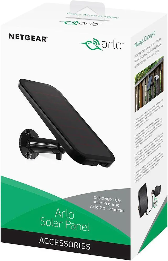 Alt view image 7 of 7 - Arlo Solar Panel for Arlo Pro, Pro 2 & Arlo Go - VMA4600-10000S