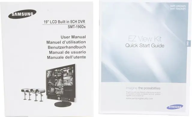 Alt view image 16 of 19 - Samsung 4 Camera+8 Channel 250GB DVR with 19" Screen and Remote Web Access (SMT-190DN)