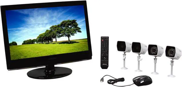Main image of SAMSUNG SME-2220 22" LCD H.264 DVR & 2 Night vision Cameras + 2 Color Cameras