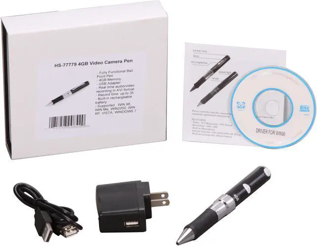 Alt view image 5 of 5 - Hammacher Schlemmer Pocket Spy Pen Camera with USB 4GB Memory / MAX Resolution 640X480 (HS-77779)