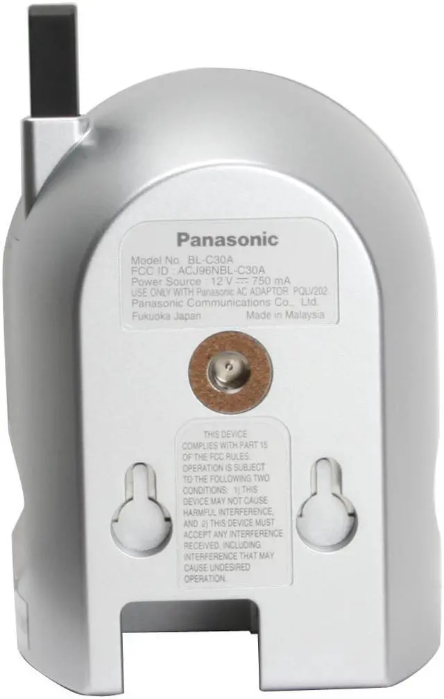 Alt view image 6 of 9 - Panasonic BL-C30A 640 x 480 MAX Resolution RJ45 Wireless 802.11b/g PetCam Network Camera