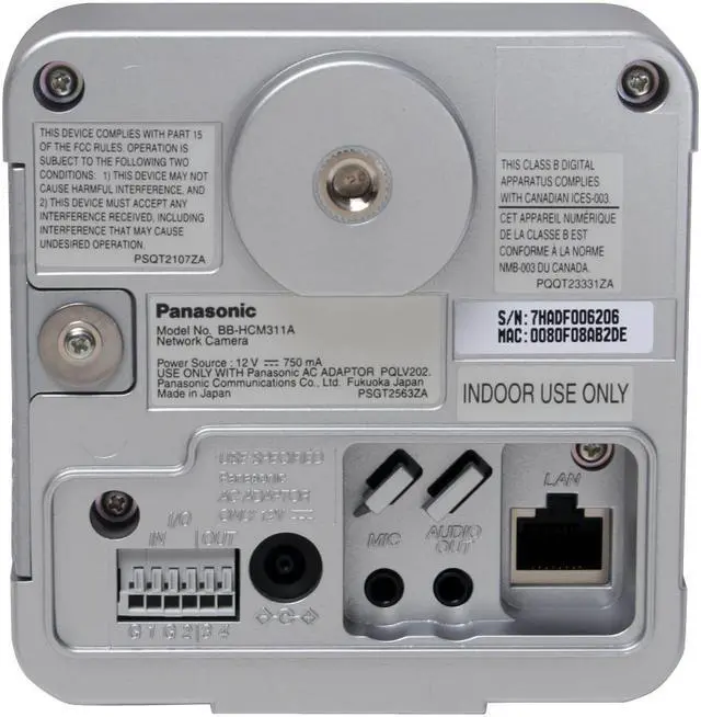 Alt view image 11 of 17 - Panasonic BB-HCM311A 640 x 480 MAX Resolution RJ45 Network Camera with 2-Way Audio