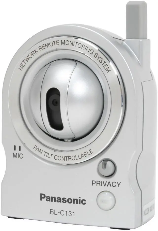 Main image of Panasonic BL-C131A 640 x 480 MAX Resolution RJ45 Wireless Pan/Tilt MPEG-4 PetCam Network Camera with Preset Modes