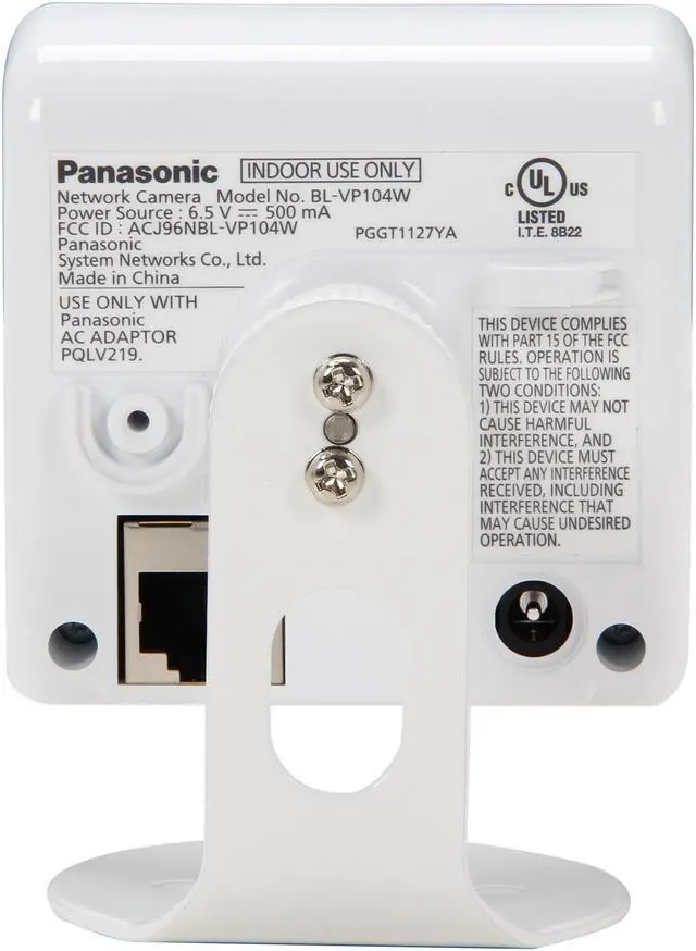 Alt view image 4 of 5 - Panasonic BLVP104W Wireless 720P HD Onvif Compliant IP Camera