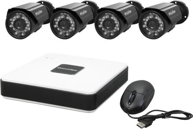 Main image of LaView LV-KD5144B Cube Series 4 CH D1 Security DVR Cloud System w/ Easy DIY Four 600TVL Infrared Surveillance Cameras (No HDD)