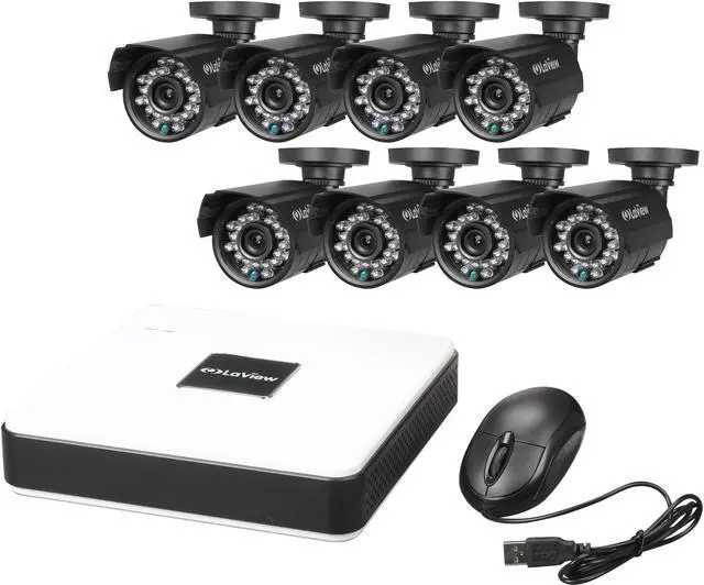 Main image of LaView LV-KD5188D-T1 Cube Series 8 CH Security DVR Cloud System w/ 1TB HDD Easy DIY Eight 600TVL Infrared Surveillance Cameras