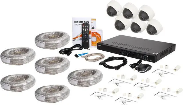 Alt view image 11 of 11 - LaView LV-KNP3988P86D206 Premium High Definition IP Surveillance System 8 Channel NVR + 6 x 3MP Wide Angle Day/Night In/Outdoor Vandal Proof Dome Cameras (No HDD Included)
