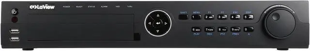 Alt view image 2 of 7 - LaView LV-N9916C6E 16 Ch. Built-in POE NVR, 16 Ch. Video: 2 MP @ 30fps & 2 Way Audio, Alarm Input/Output, Support 4 SATA HDD of up to 16 TB