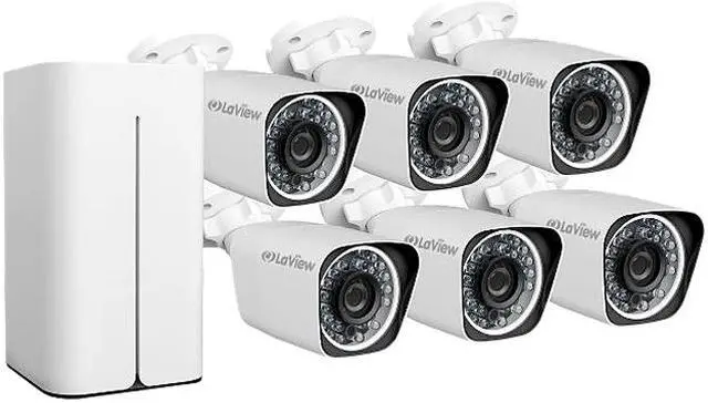 Main image of LaView 1080P 6 Wi-Fi Security Cameras 8CH IP NVR Security Camera System with 1TB Hard Drive, 6 Wi-Fi HD 2MP Bullet Cam 100' Night Vision Surveillance