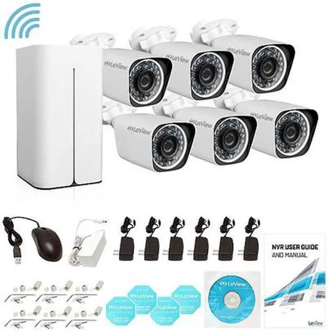 Alt view image 4 of 4 - LaView 1080P 6 Wi-Fi Security Cameras 8CH IP NVR Security Camera System with 1TB Hard Drive, 6 Wi-Fi HD 2MP Bullet Cam 100' Night Vision Surveillance