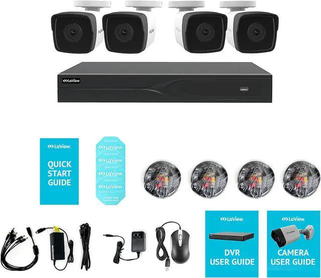 Alt view image 8 of 8 - LaView 5MP Color Night Vision 2560 x 1960 8 Channel Extreme HD DVR Security Camera System with 4 x 5MP Bullet Cameras (No HDD)
