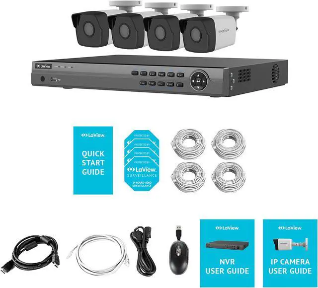 Alt view image 4 of 5 - LaView LV-KN98FOLE2W42G9 4K & 4MP Full PoE IP Camera Security System, 8 Channel H.265 NVR w/ 4K Output, 2 x 4K Full HD (2688 x 1520) and 2 x 4MP Indoor / outdoor Camera (No HDD Included, Sold Separate