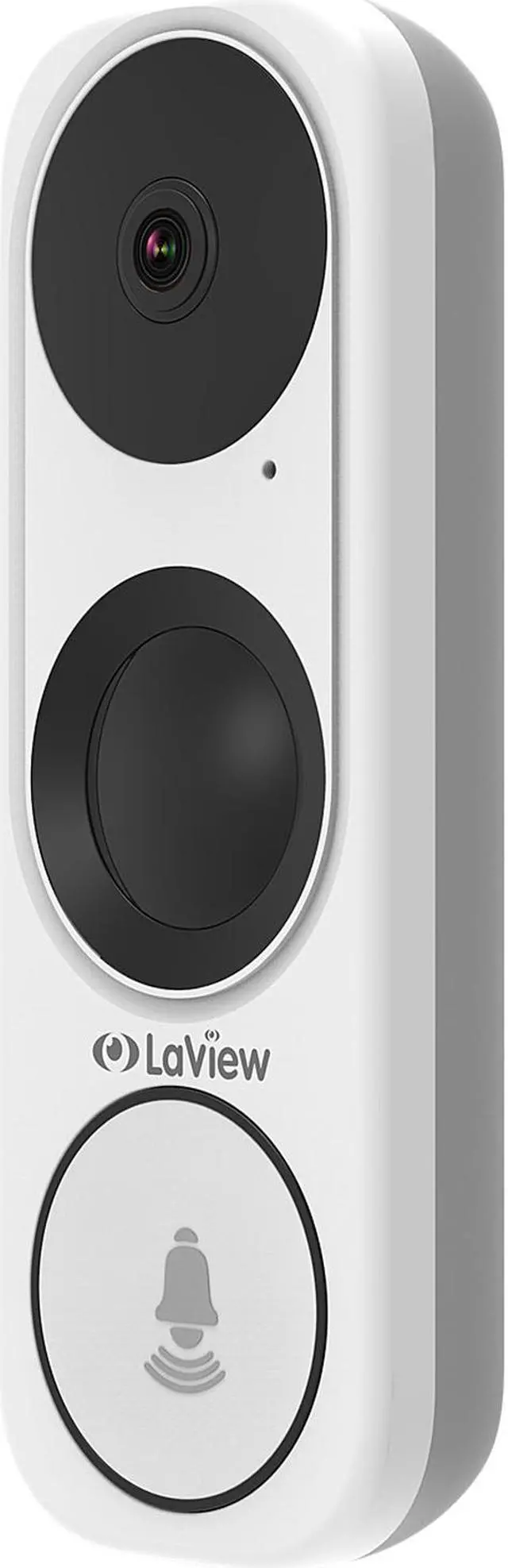 Alt view image 2 of 4 - LaView LV-PDBONLO3R 3MP 2K HD Smart Video IP Doorbell Camera Wi-Fi 5 GHz, 180 Degree Vertical FOV, IP65, Starlight Color Night Vision, PIR Thermal Detection, 8-24V AC
