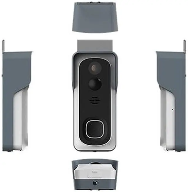 Alt view image 6 of 7 - LaView DB6 HD Video WiFi Smart AI Doorbell Camera - Built-in Battery with 1 Free wireless chime