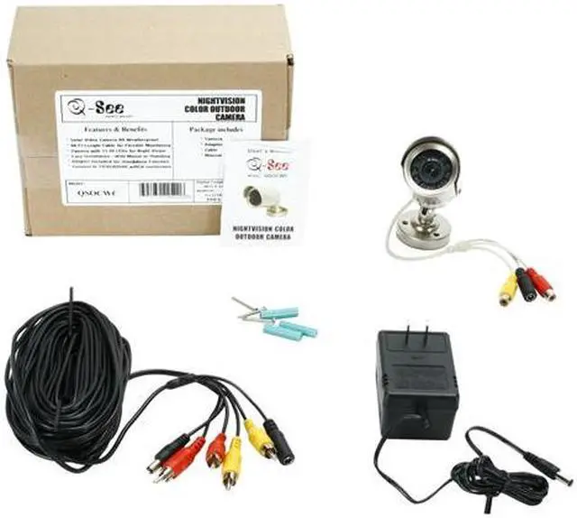 Alt view image 5 of 5 - Q-See QSOCWC Outdoor 6mm Color CMOS 400TVL Camera - 18ft Night Vision