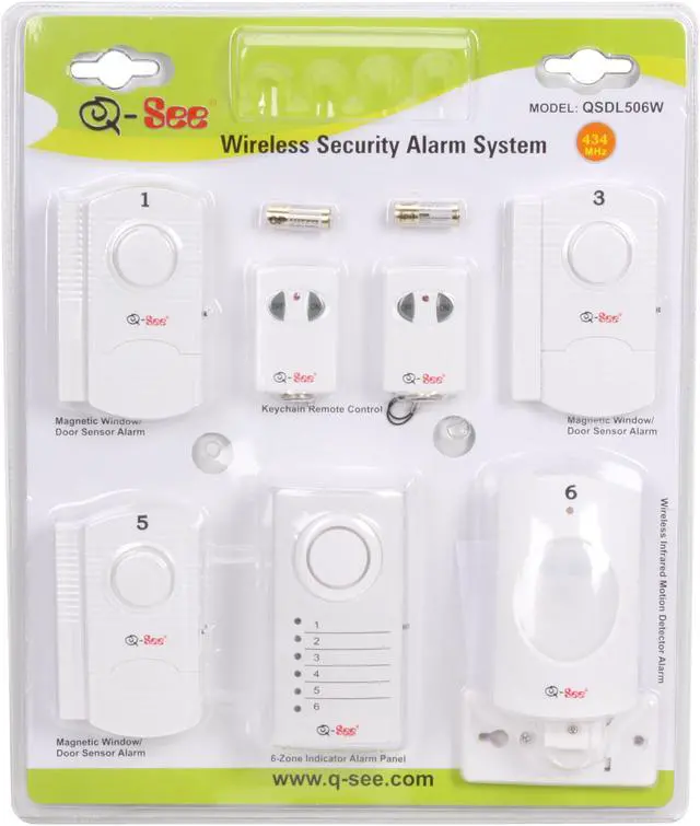 Alt view image 12 of 12 - Q-See Do-It-Yourself Wireless Security Alarm System (QSDL506W)