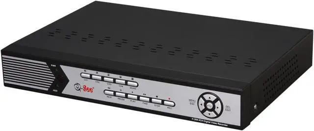 Alt view image 2 of 11 - Q-See 4 Camera+4 Channel 320GB DVR with CIF Real Time or D1 Recording / Mobile Phone Surveillance (QR414-411-3)