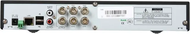 Alt view image 5 of 11 - Q-See 4 Camera+4 Channel 320GB DVR with CIF Real Time or D1 Recording / Mobile Phone Surveillance (QR414-411-3)