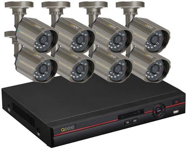 Q-See QC448-818-5 8 Channel Surveillance DVR Kit - Newegg.com