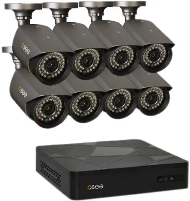 Refurbished: Q-See QT598-8D3-1 w/ 8CH DVR 1TB HDD, 8 x 700TVL