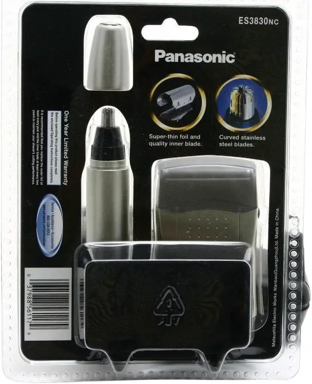 Alt view image 2 of 2 - Panasonic ES3830NC Wet/Dry Single-foil Travel Shaver with Nose/Ear Hair Trimmer