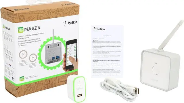 Alt view image 3 of 3 - Belkin F7C043fc WeMo Maker - Home Automation for the Tinkerer & DIY'er, Wi-Fi Enabled and WeMo App Controlled