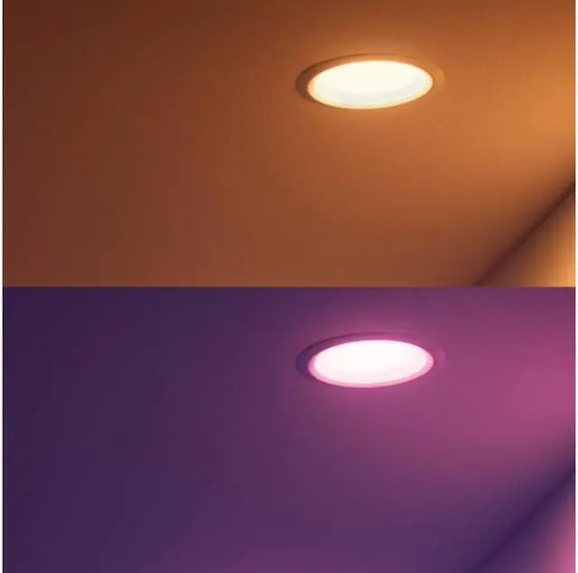 Alt view image 5 of 7 - Philips Hue 4" LED White & Color Ambiance Recessed Downlight 578419