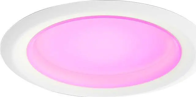Alt view image 2 of 6 - Philips Hue White and Color Ambiance 5-6" High Lumen Recessed Downlight (4-pack) - White  578674
