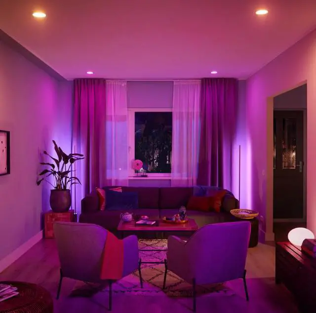 Alt view image 7 of 7 - Philips - Hue White and Color Ambiance Bluetooth 5/6" High Lumen Recessed Downlight - White