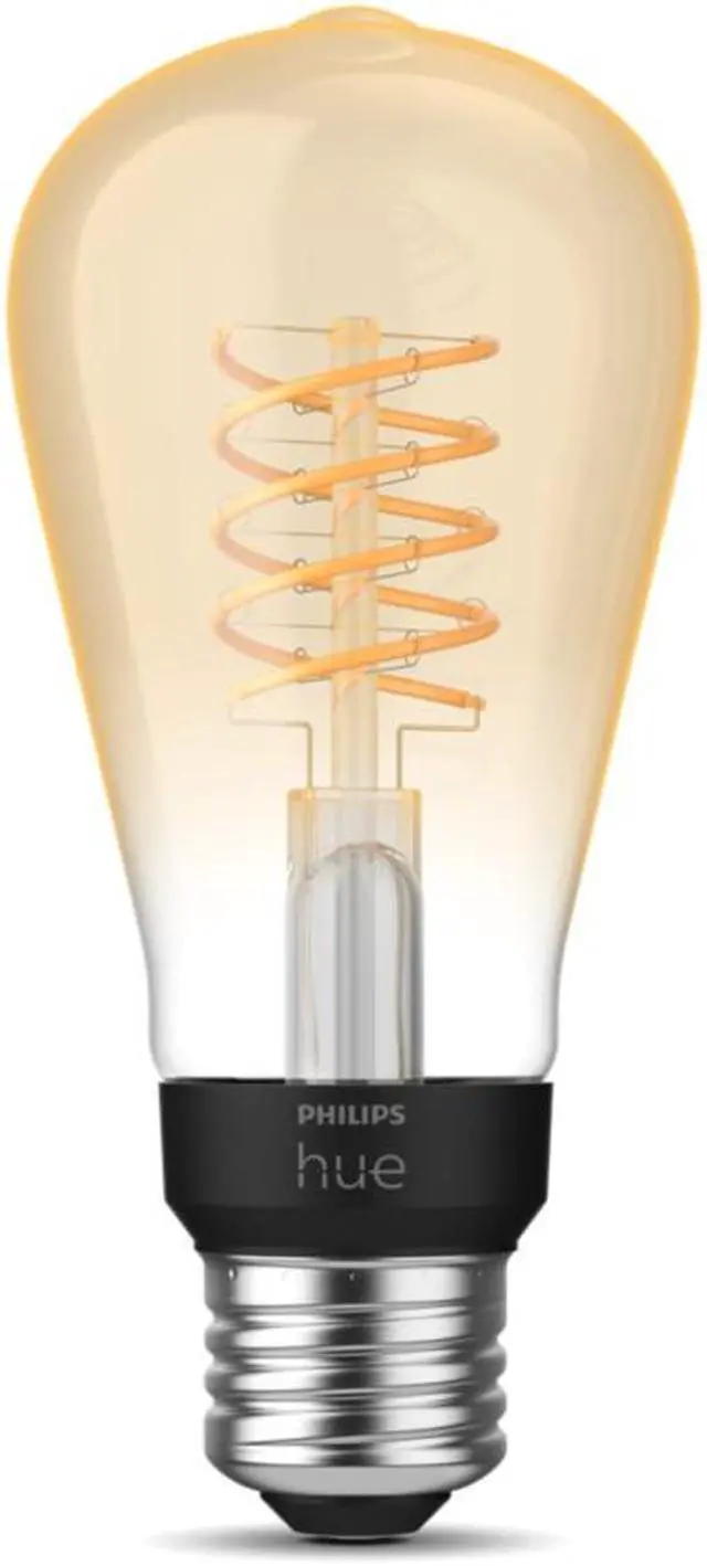 Alt view image 2 of 8 - Philips Hue 571125 Dimmable Warm White Vintage Smart ST19 Edison Bulb