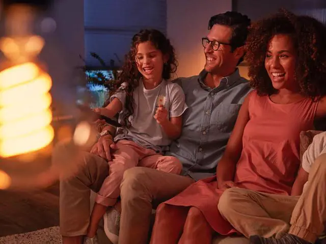 Alt view image 8 of 8 - Philips Hue 571125 Dimmable Warm White Vintage Smart ST19 Edison Bulb