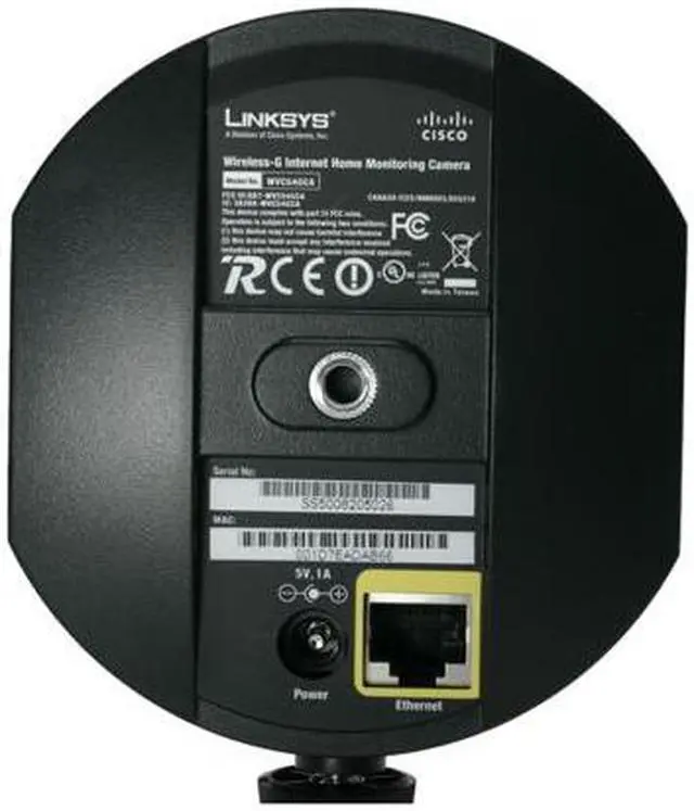 Alt view image 9 of 13 - LINKSYS WVC54GCA 640 x 480 MAX Resolution RJ45 Wireless-G Internet Home Monitoring Camera