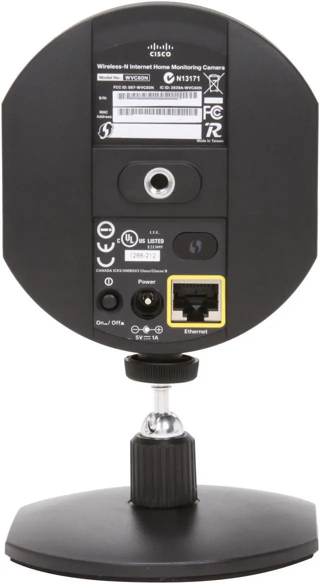 Alt view image 5 of 7 - Linksys Wireless-N+RJ45 IP Camera with 1-Way Audio / Wi-Fi Protected Setup / MAX Resolution 640x480(WVC80N)