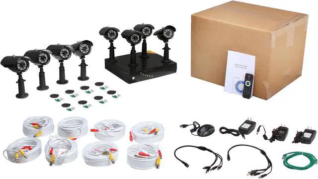 Alt view image 11 of 11 - Aposonic A-BR18B8-C500 8 Ch DVR + 8 CCD 420 TVL Bullet Cameras + 500GB pre-installed HDD with H.264 Level Kit Solution, HDMI Port,  Mac OS X App fully supported