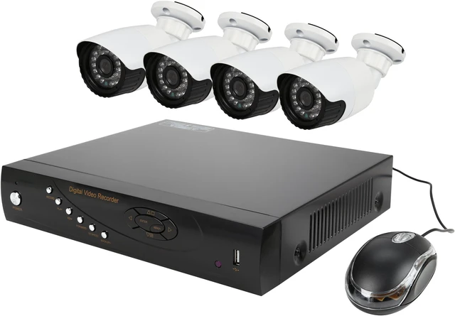 Main image of Aposonic A-BR21B4-CS 4 Ch H.264 960H Real Time DVR with 4x 1000 TVL Day & Night Camera, Mobile Viewing, Mac OSX Fully Supported