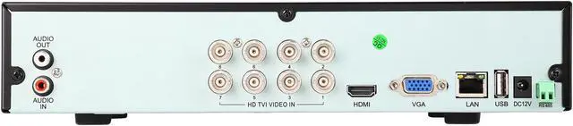 Alt view image 4 of 11 - Aposonic 8 Channel H.264 1080P TVI / AHD / CVI / Analog / IP 5-in-1 DVR, 4 x 2MP Outdoor IR Cameras, Mobile Viewing CCTV Surveillance System Kit (No HDD)