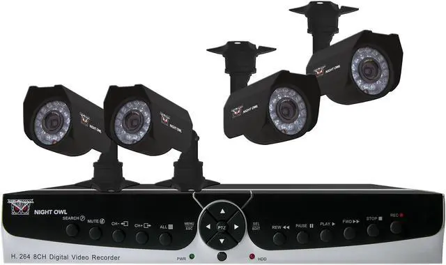 Main image of Night Owl B-PODVR-4CCD 8 Channel H.264 Level Surveillance DVR