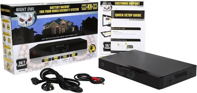 Alt view image 6 of 6 - Night Owl BB-86AH Battery Backup System for Analog & NVR Video Security Systems up to 8 Ch, 12V/6Ah Battery for up to 4 Hours of Backup