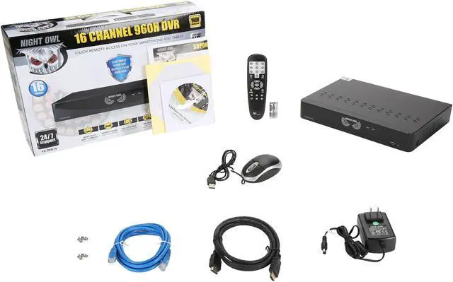 Alt view image 6 of 6 - Night Owl F6-DVR16 16 x BNC 16 Channel Video Security System