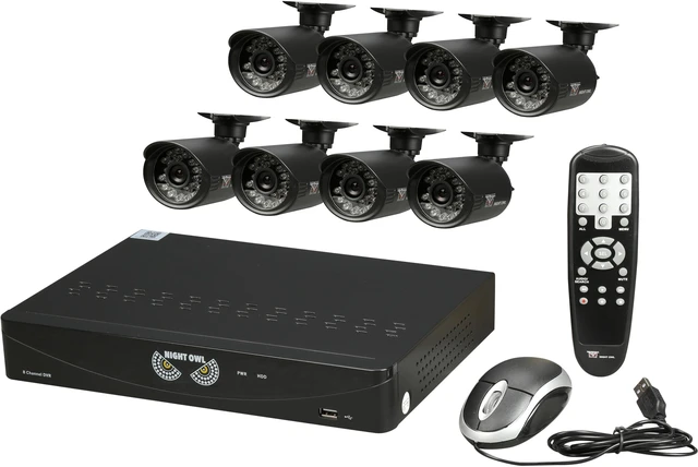 Main image of Night Owl B-F650-81-8 8 Channel 8 Channel Video Security System with 8 x 650 TVL Bullet Cameras