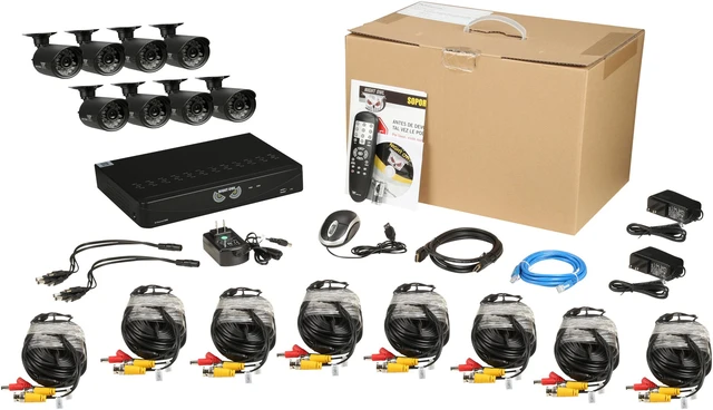 Alt view image 9 of 9 - Night Owl B-F650-81-8 8 Channel 8 Channel Video Security System with 8 x 650 TVL Bullet Cameras